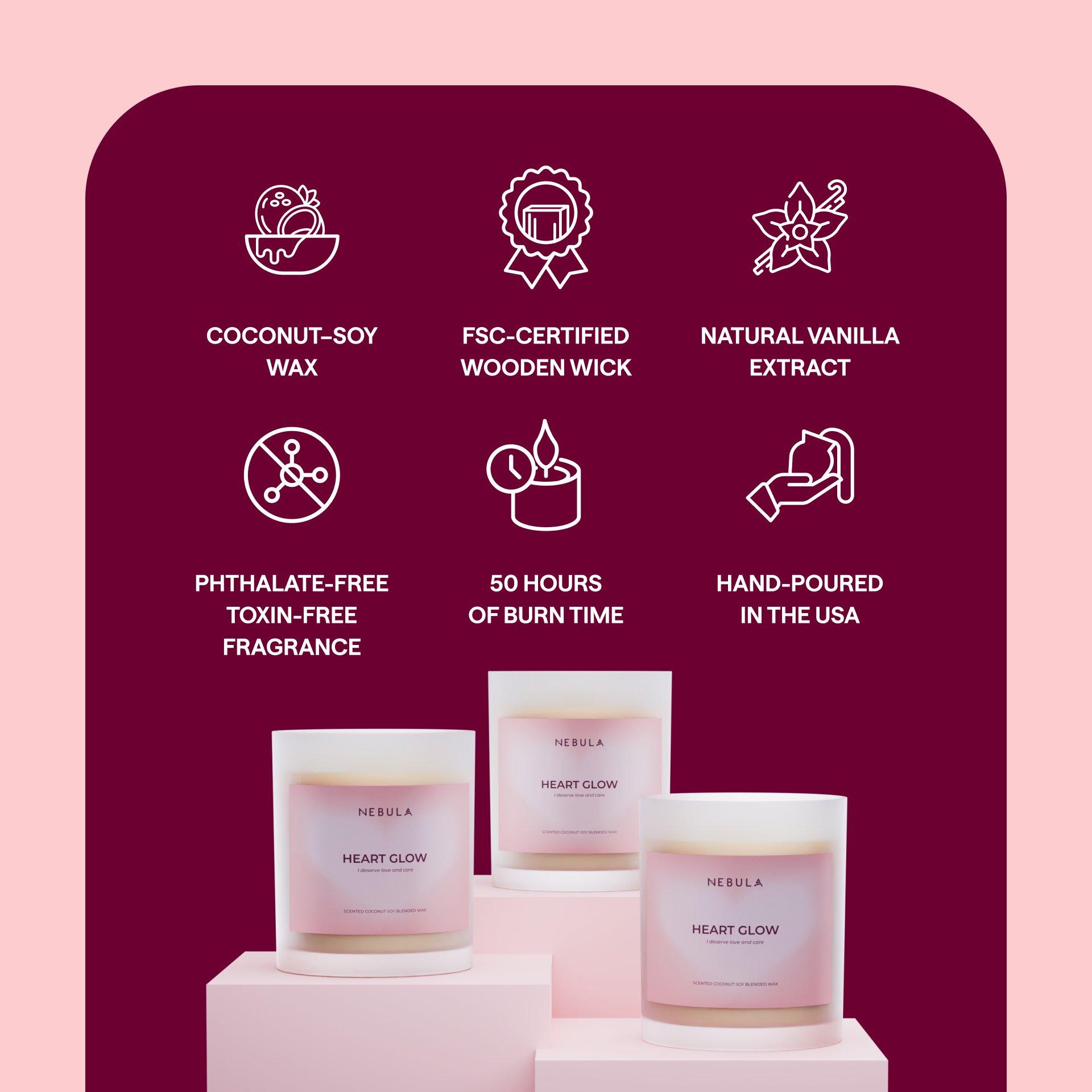 Heart Glow Candle
